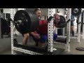 Brutal iron gym  rob  600lb squat in sleeves