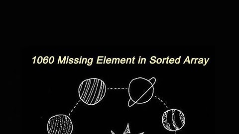 Leetcode Algorithm III day 1 | 1060 Missing Element in Sorted Array 中文