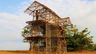 Build Beautiful Three Story Mud House  (part 1 )