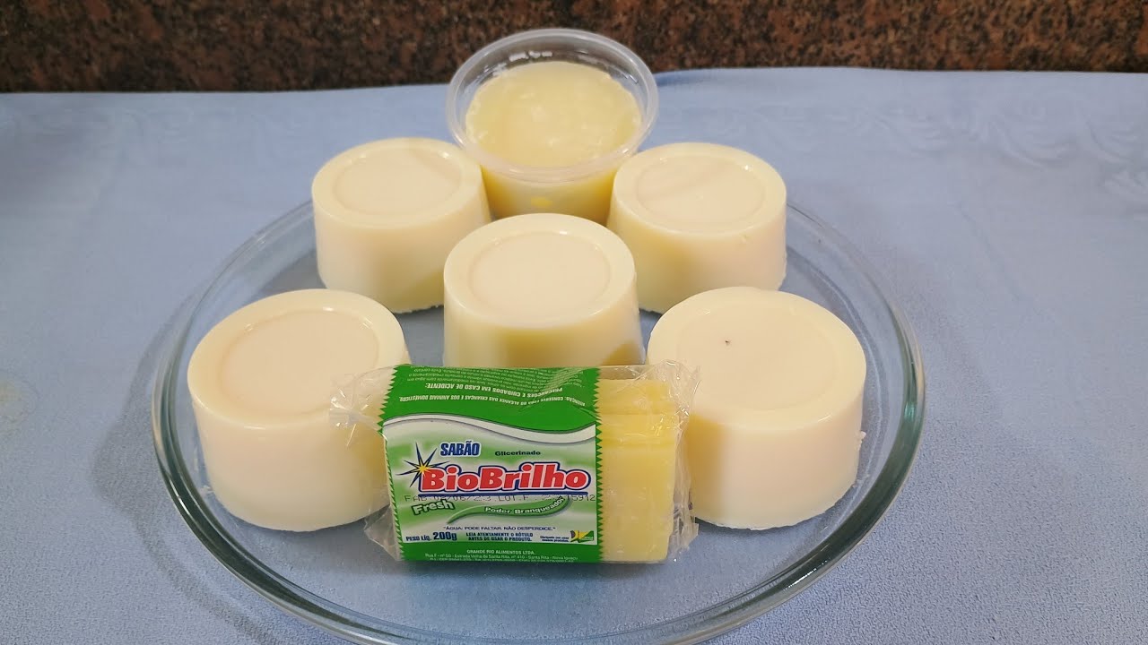 Demostração do sabão em barra Bio Brilho neutro 2 em 1 