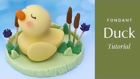 Learn how to make this cute fondant Duck Cake topper