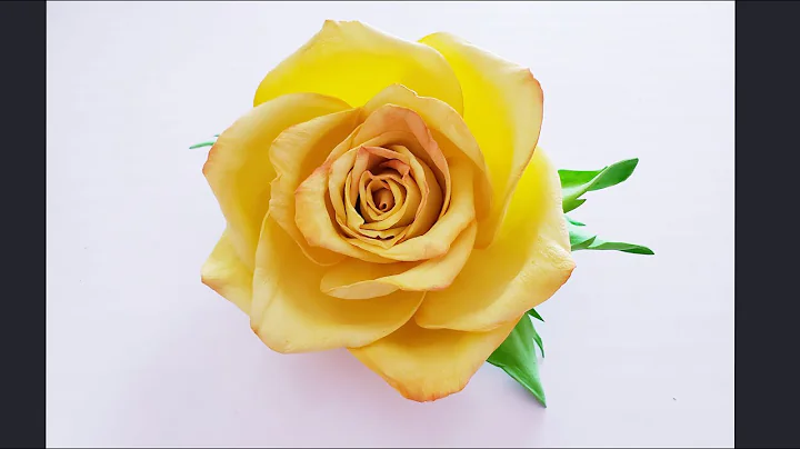 DIY EVA Foam Realistic Yellow Rose Flower Tutorial - Hair Pins Accessories Brooch