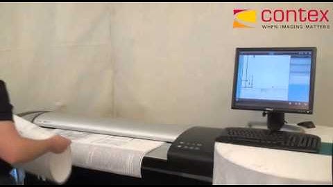 Contex large format scanner - batch scan - YouTube.flv