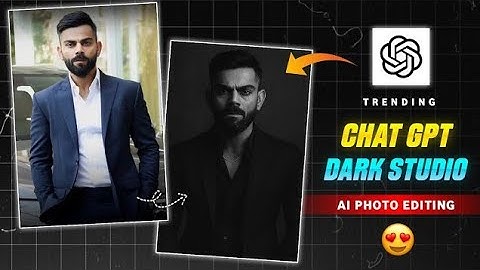Black Studio Chatgpt Photo Editing | Chatgpt Se Apna Photo Kaise Banaen | Chatgpt Ai Photo Editing