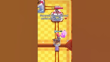 8 elixir just to take 2000 damage 😂 #clashroyale #bossbandit #miner #nerf #metro