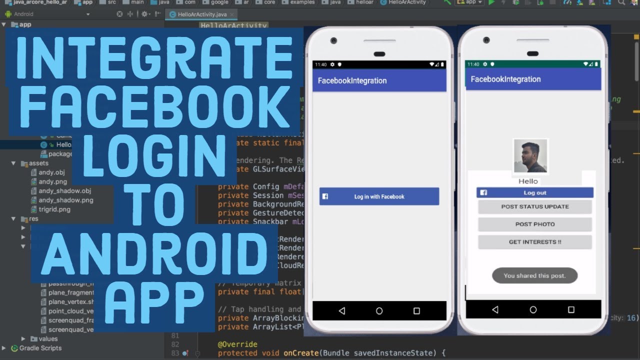 android - How to show facebook login screen in my app? - Stack