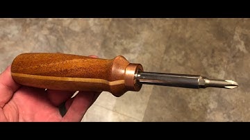 Make A Wooden Screwdriver Handle On The Lathe