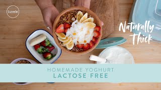 Homemade LACTOSE FREE yogurt in a yogurt maker | Naturally thick