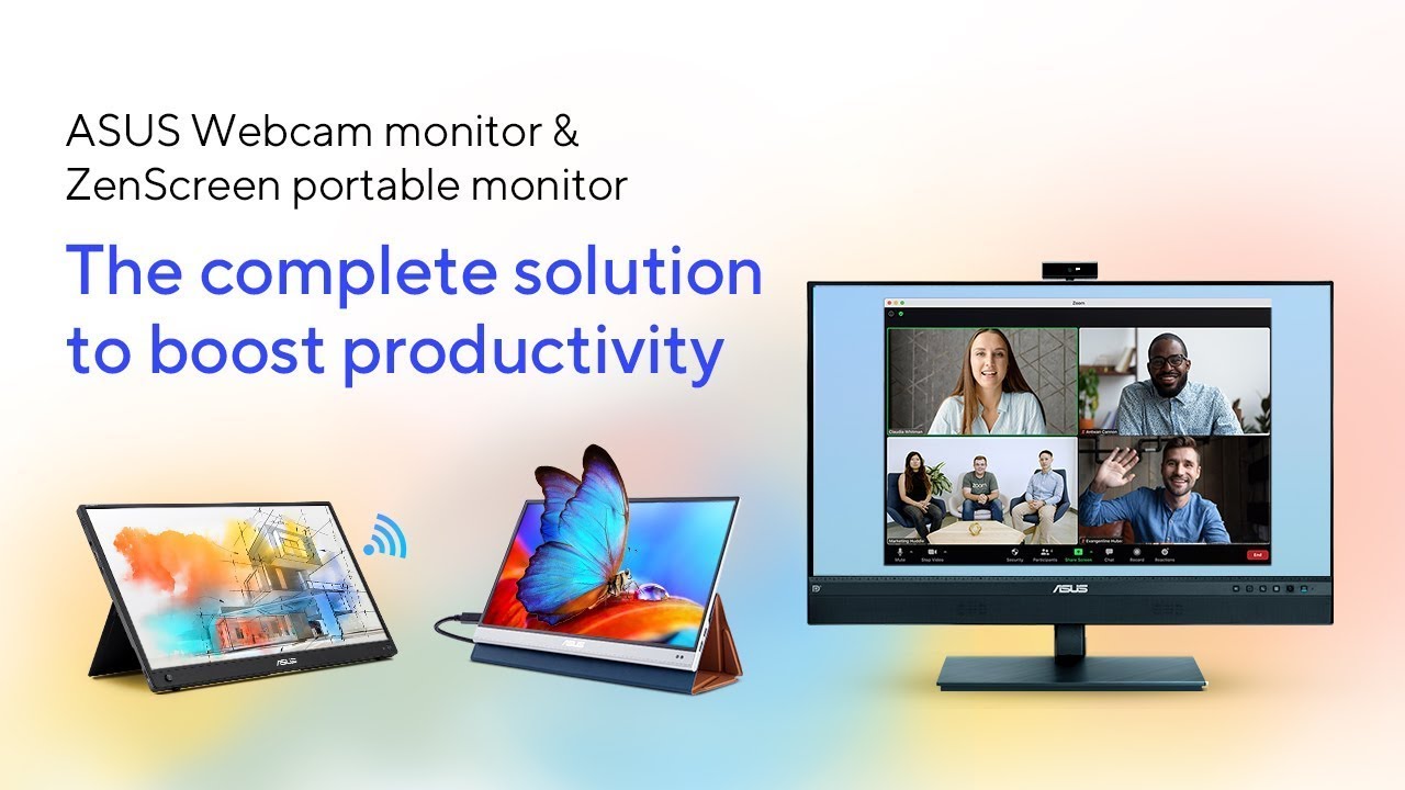 ASUS Webcam monitor and ZenScreen 