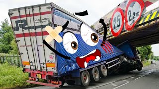 Monster Trucks vs Bridge - Doodle Driving Fails on Dangerous Road | Woa Doodland