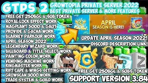 BEST GROWTOPIA PRIVATE SERVER 2022 | 🔥✅ FREE 250BGL UPDATE ITEMS + & LIKE REAL GT 100% 🌈⭐ | GTPS 2
