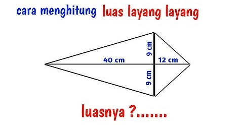 Luas layang layang