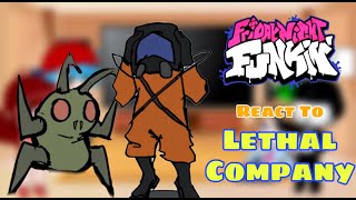 LETHAL COMPANY - Scamper || Fnf React To Yippee Bug