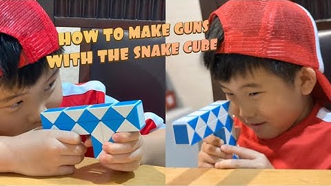 Snake Cube Tutorial #1 | How to make GUNS with the Snake Cube instruction video