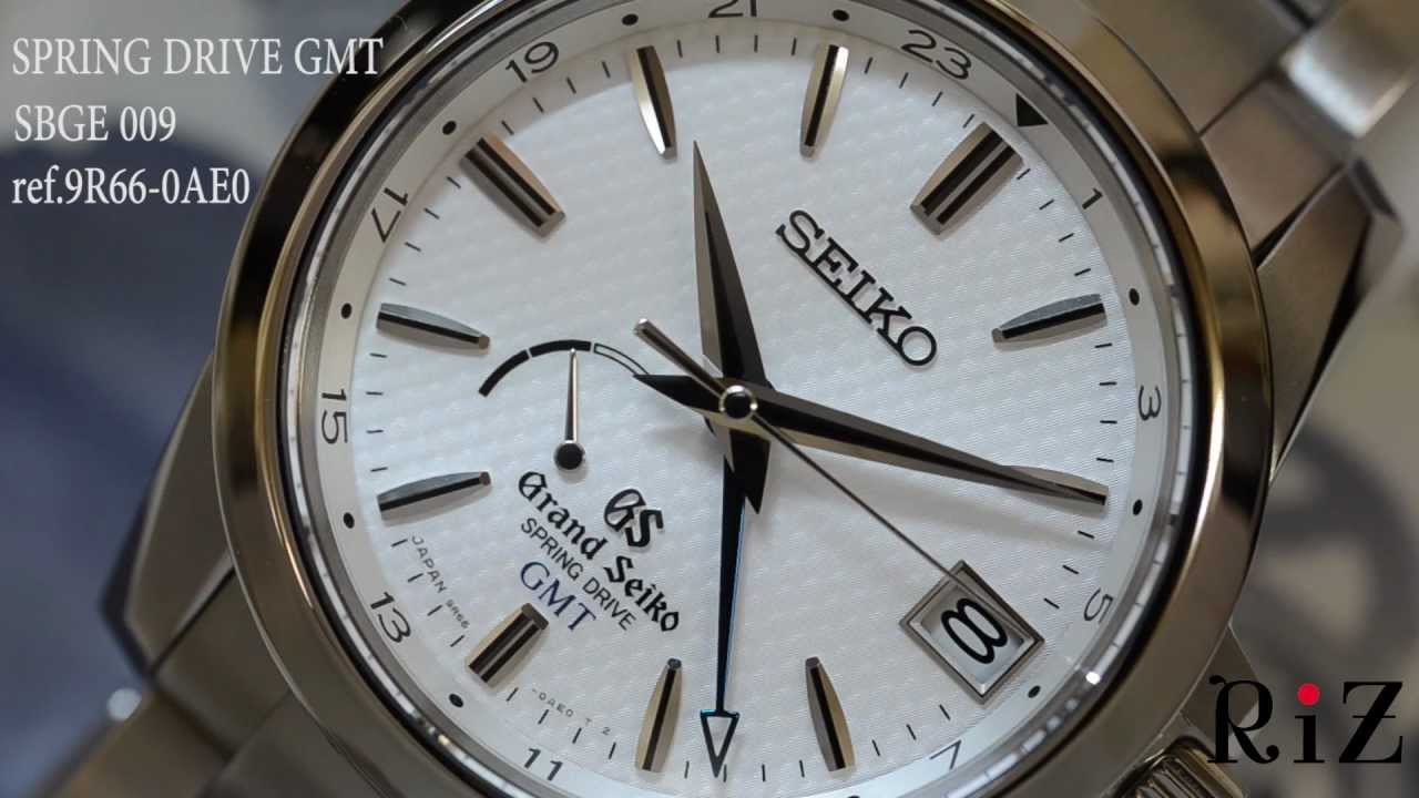 GRAND SEIKO SpringDrive GMT SBGE009 .flv - YouTube