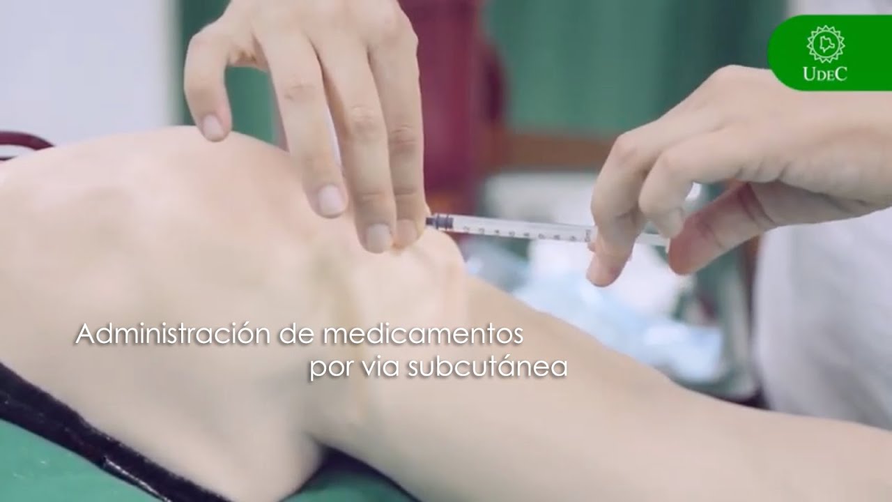 Administración de medicamentos por vía subcutánea - YouTube