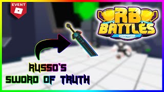 How to get Russo's Sword of Truth (RB battles) | Build a boat for treasure | Roblox