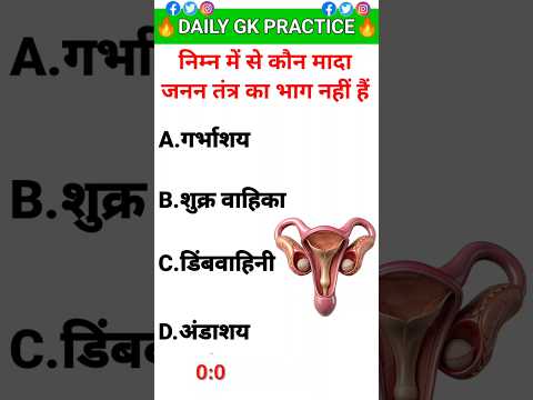 निम्न में से कौन मादा जनन तंत्र का भाग नहीं है /nimn mein se kaun mada janan tantra ka bhag nahin gk