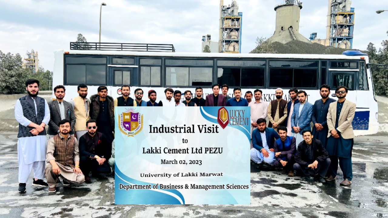 Lucky cement factory|University visit|dept of BMS| Marwatiyan