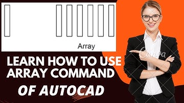 HOW TO USE ARRAY COMMAND OF AUTOCAD PART 01 IN URDU