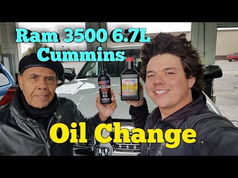 2018 Ram 3500 6.7 L Cummins Motor Oil Change