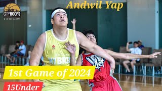 Andwil Yap in his 1st game for 2024... #CityHoops #15U #Studentofthegame 13-Jan-2024