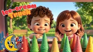 Colorful Ice Cream Song | Fun Ice Cream Truck Adventure for Kids | Loonie Tunes Nursery Poems