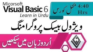 Visual Basic 6 in Urdu | Complete Course Tutorial in One Video | VB6