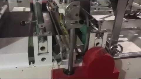 Double folding roller garbage bag making machine with automatic cutting and rewinding