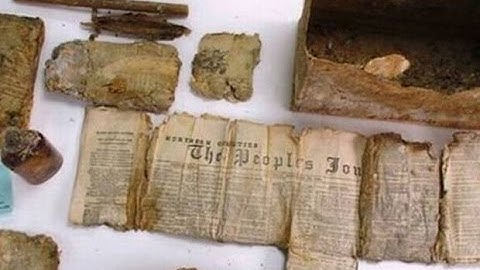Time capsule from 1800s discovered