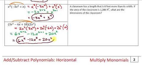 Polynomials 05 Multiply Monomials