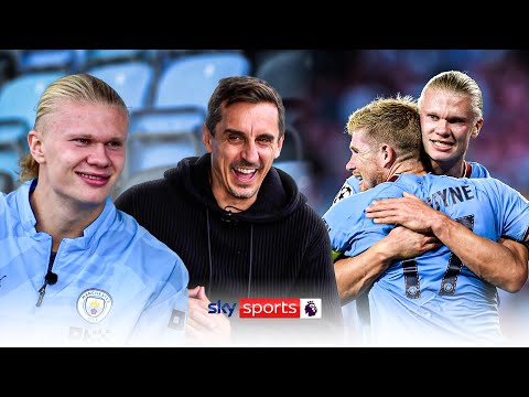 "it's a dream for a striker" | haaland on kdb & manchester derby | extended interview with nev