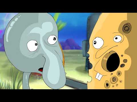 entonces la vi y todas las palabras BOB ESPONJA