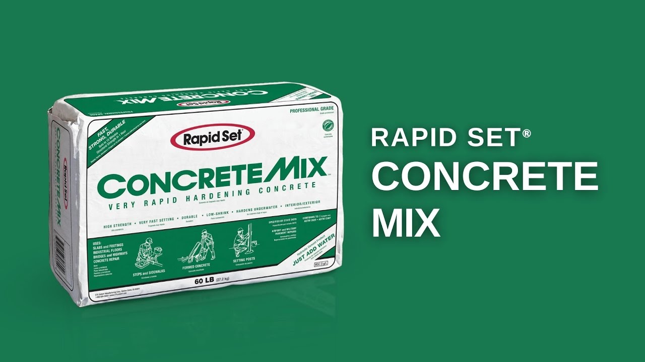 Rapid Set® Concrete Mix - YouTube