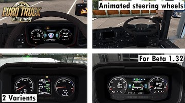 ETS2 1.32 - New Gen Scania Dashboard Computer Fix For 1.32