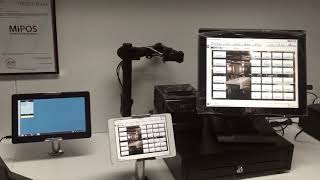 MiPOS Systems with iPad POS and Bump Screen #mipos #cafepos #restaurantpos #miposdemo