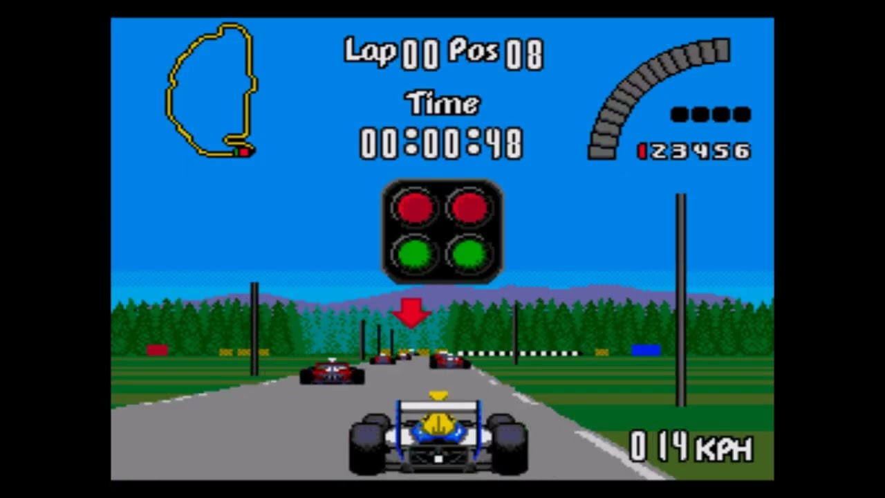 Indy Car Nigel Mansell – Jeu Sega Megadrive Original – Occasion Bon état