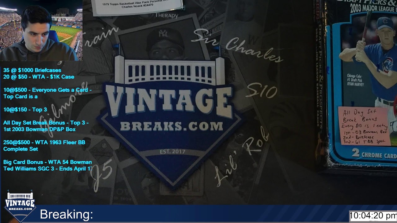 Vintage Breaks Live: 4/7/2026