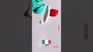 Mixing the colors of the Italian flag 🇮🇹#visualart#italy#italia