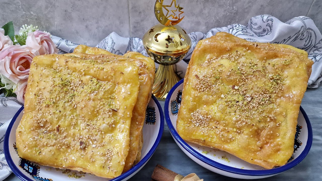 مسمنات أو فطائر مسمنة و معسلة وصفة تونسية 🇹🇳 من قاع الخايبة كتحلية رمضانية بمذاق أيام زمان 👌🏻😋