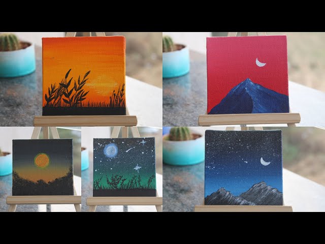 3 Paintings for beginners