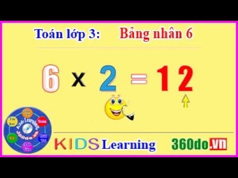 Video Toán lớp 3: Cách học bảng nhân 6 dễ nhất, mau thuộc. - YouTube