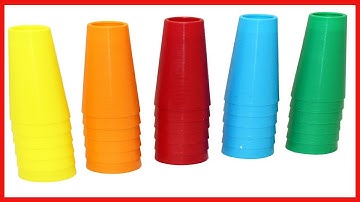 Rehabilitation Advantage Large Stacking Hand Cones, Set of 30