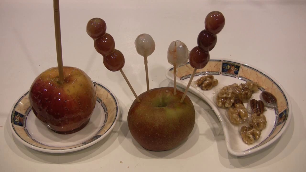 Karamellisieren Schritt für Schritt Äpfel, Trauben, Nüsse u.s.W. - YouTube