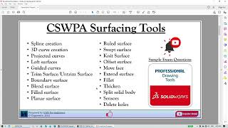 Solidworks Advanced Surfacing | CSWPA SU | episode 2