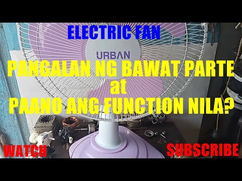 Electric Fan Parts Name