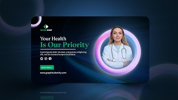 Professional Website Banner Design - Adobe Photoshop Tutorial