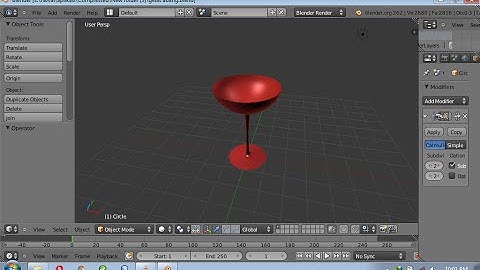 Tutorial Membuat Gelas Menggunakan Blender Mudah dan Cepat(TUGAS SIMDIG)