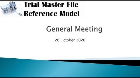2020-10-26 TMF Reference Model General Meeting