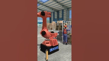 When the robot arm is working,stay away from! #safetyfirst #besafe #foryou #robotarm #safetyharness